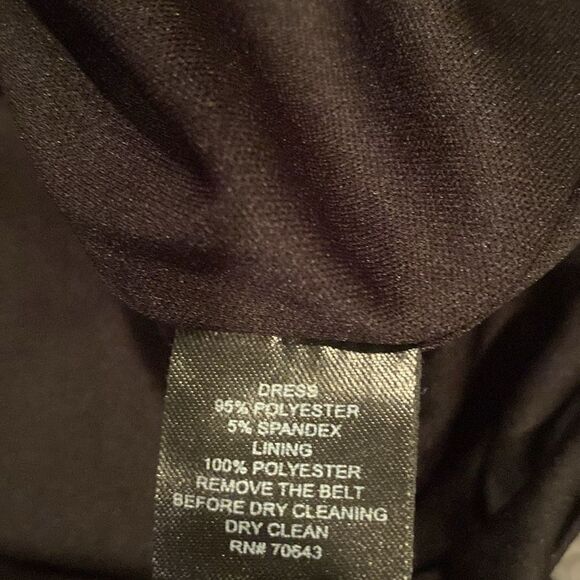 Jessica Howard Black Dress Size 8 Peek a Boo Sleeve Short Sleeve - Picture 9 of 10